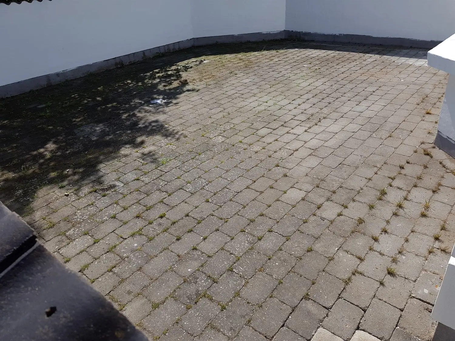 Terrasse før rensning